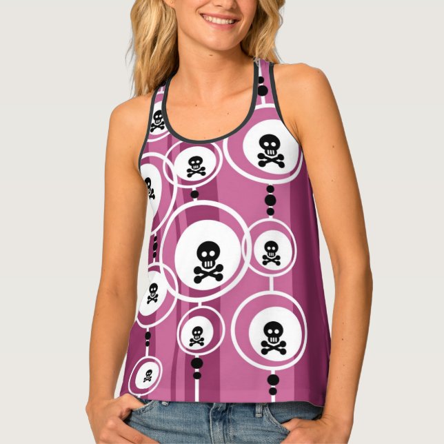 Grunge Background Tank Top (Front)