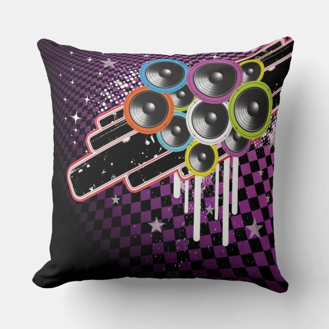 Grunge background throw pillow (Front)