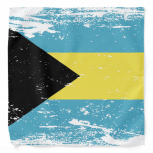 Grunge Bahamas Flag Bandana