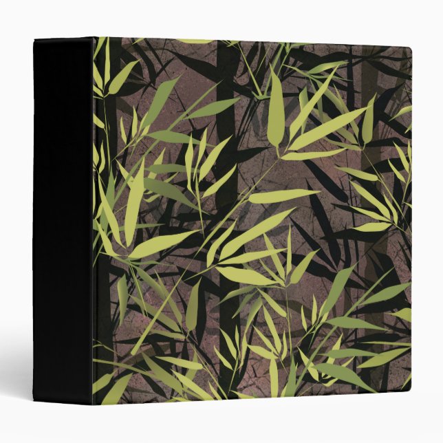 Grunge bamboo forest.  3 ring binder (Front/Spine)