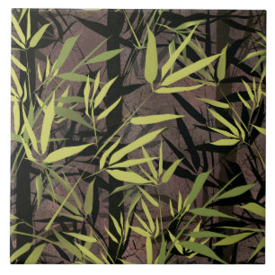 Grunge bamboo forest. ceramic tile