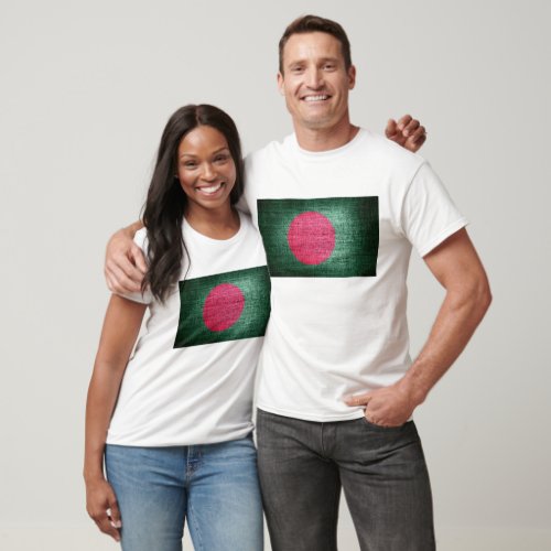Grunge Bangladesh Flag T_Shirt
