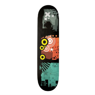 Grunge banners illustration 2 skateboard deck