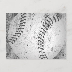 Grunge Baseball Postcard