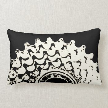 Grunge Bicycle Cog Throw Pillow by StyledbySeb at Zazzle