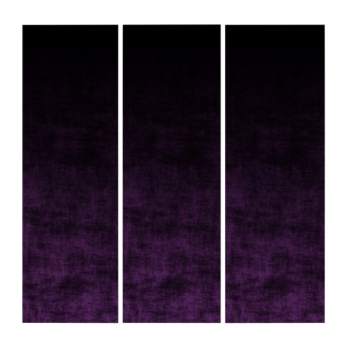Grunge Black and Purple Ombre Triptych