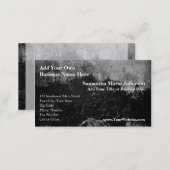 Grunge Black Paint Faux Finish Design Business Card (Front/Back)