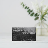 Grunge Black Paint Faux Finish Design Business Card (Standing Front)