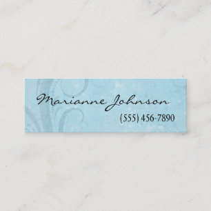 Grunge Blue And Aqua Distressed Profile Card