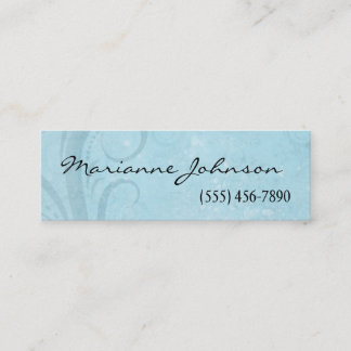 Grunge Blue And Aqua Distressed Profile Card