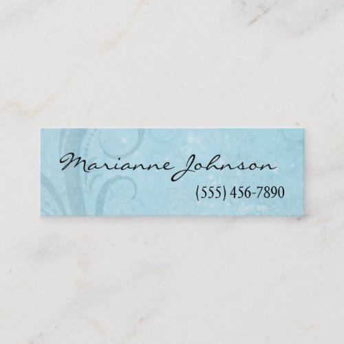 Grunge Blue And Aqua Distressed Profile Card Business Cards