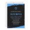 Grunge Blue Black Bar Mitzvah Invitations