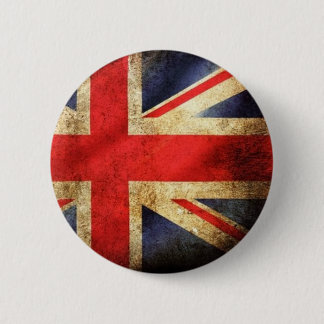 Grunge British Flag Button