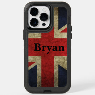 Grunge British Flag iPhone 14 Pro Max Case