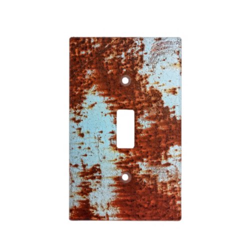 Grunge Brown Rusted Metal Pattern 2 Light Switch Cover