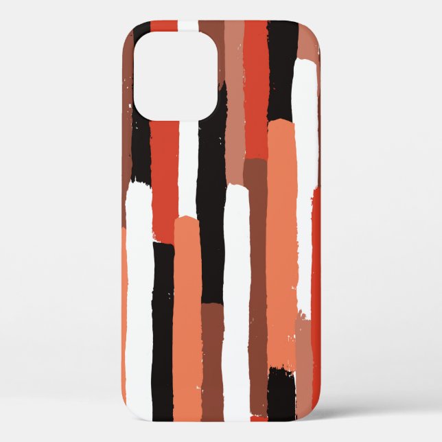 Grunge brushstrokes geometric seamless pattern Case-Mate iPhone case (Back)