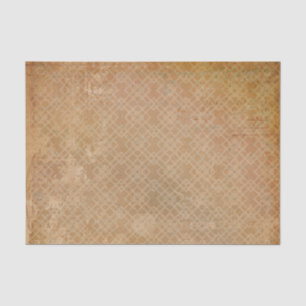 Grunge Burnt Orange Retro Tissue Paper