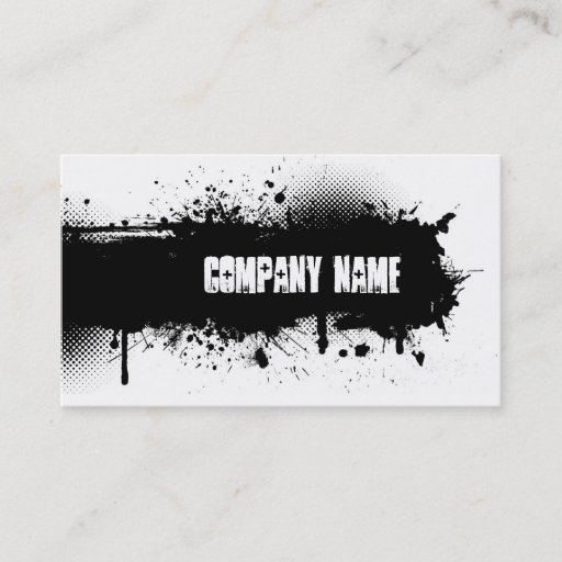 Customizable Grunge Business Card