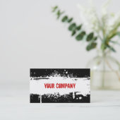 Grunge Business Card (Standing Front)
