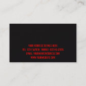 Grunge Business Card (Back)