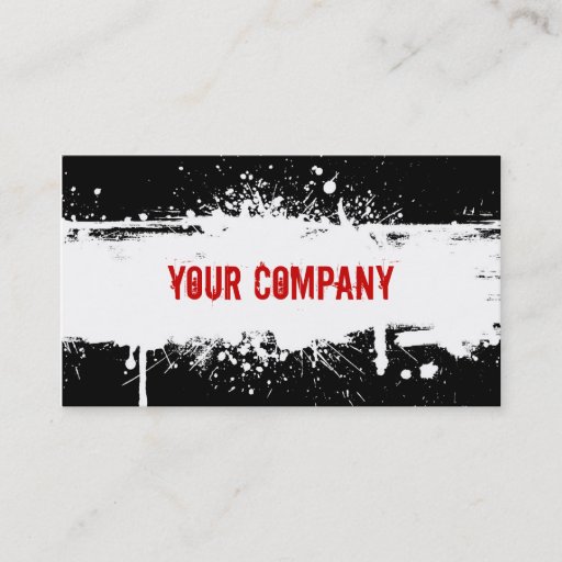 Customizable Grunge Business Card
