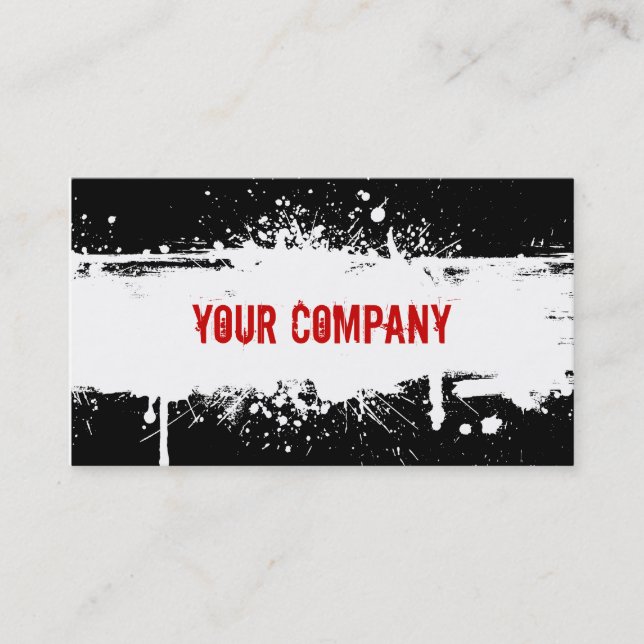 Grunge Business Card (Front)