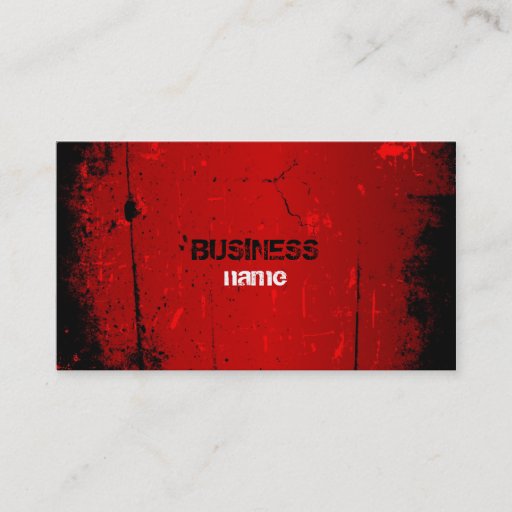 Customizable Grunge Business Card