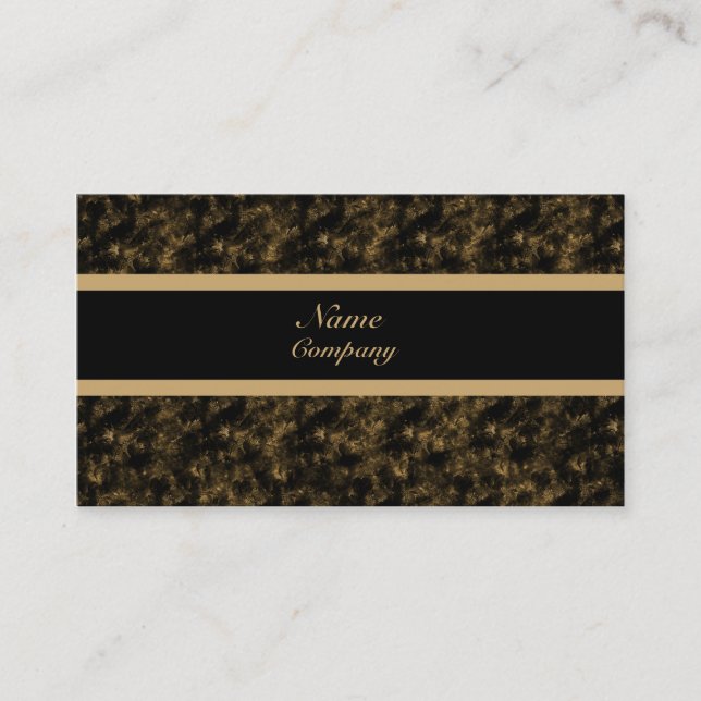 Grunge Business Card, Gold Card (Front)