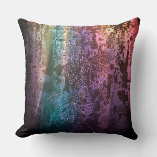 Grunge Butterflies Throw Pillow