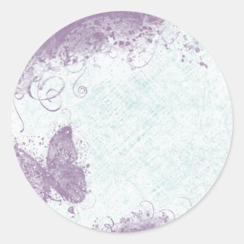 Grunge Butterfly Sticker by kathysprettythings at Zazzle