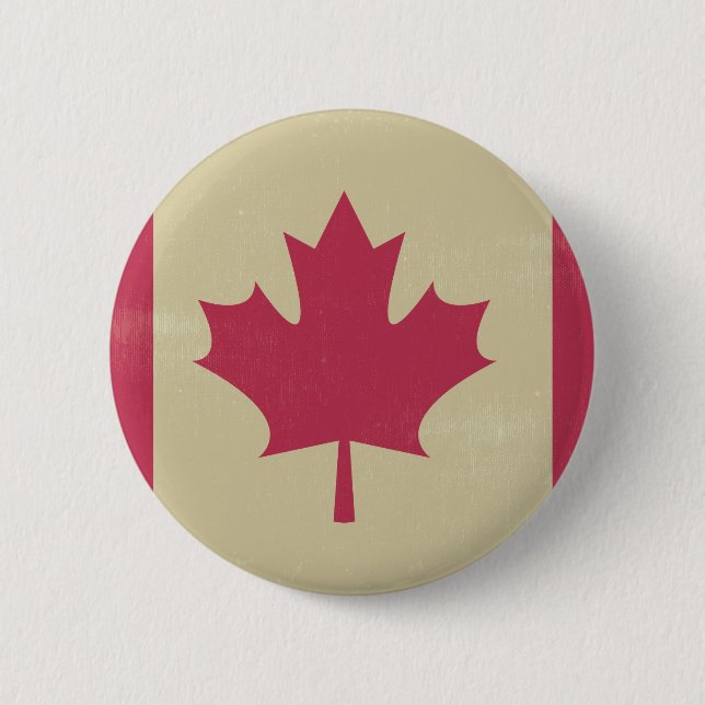 grunge canadian flag button (Front)