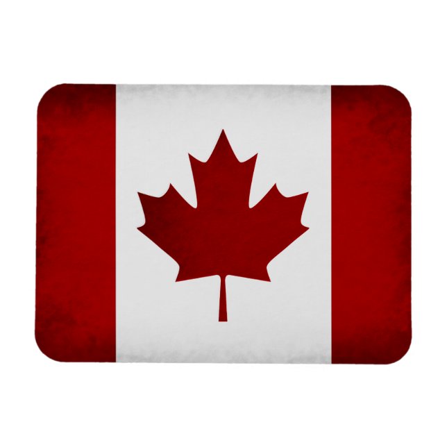 Grunge Canadian Flag Magnet (Horizontal)
