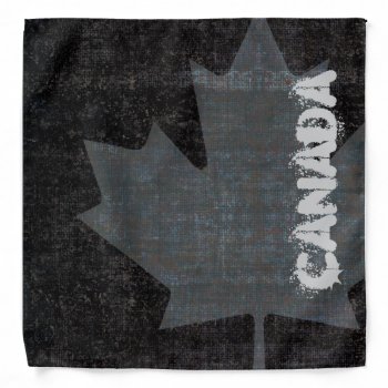 Grunge Canadian Flag Maple Leaf Bandana by hutsul at Zazzle