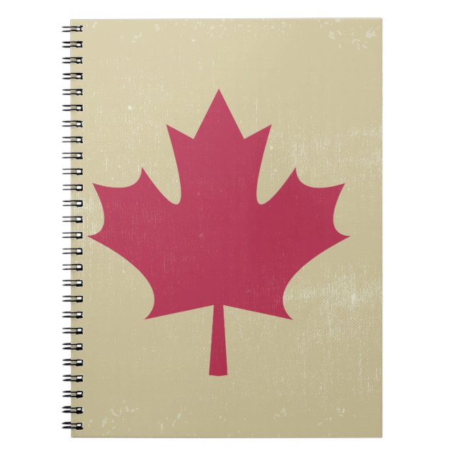 grunge canadian flag notebook (Front)
