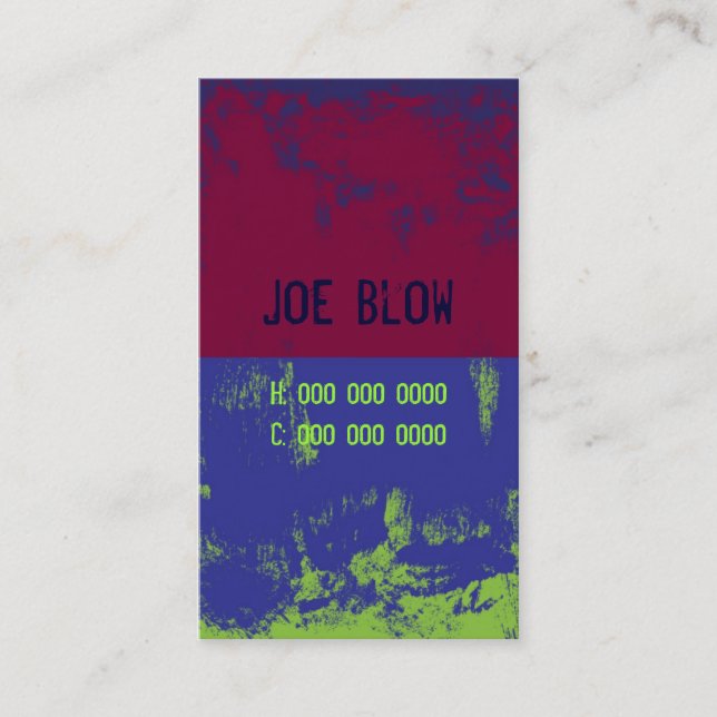 Grunge-Card 1 Business Card (Front)