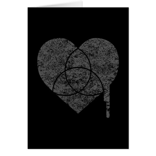 grunge chart heart cards (Front)