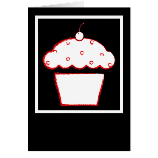 grunge cherry cupcake cards (Front)