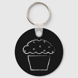 grunge cherry cupcake keychain