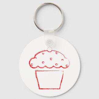 grunge cherry cupcake keychain