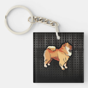 Grunge Chow Chow Keychain