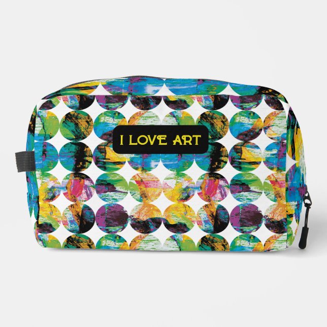 Grunge circles. dopp kit (Front)