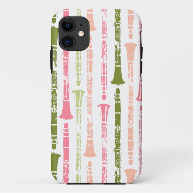Grunge Clarinet Case-Mate iPhone Case (Back)