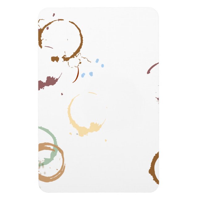Grunge Coffestain Magnet (Vertical)
