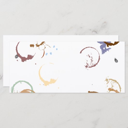 Grunge Coffstain Rack Card Template (Front/Back)
