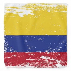 Grunge Colombia Flag Bandana