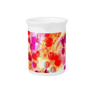 Grunge color dot texture background beverage pitcher