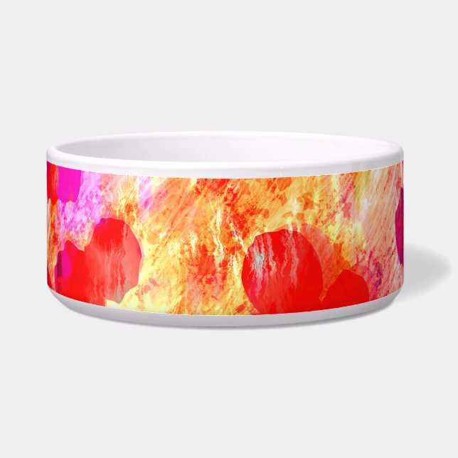 Grunge color dot texture background bowl (Front)