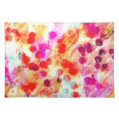 Grunge color dot texture background cloth placemat