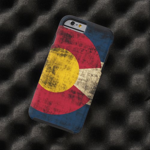 Grunge Colorado Flag Tough iPhone 6 Case