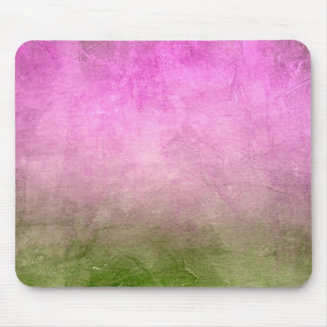 Grunge Colors - Pink & Green Mouse Pad (Front)